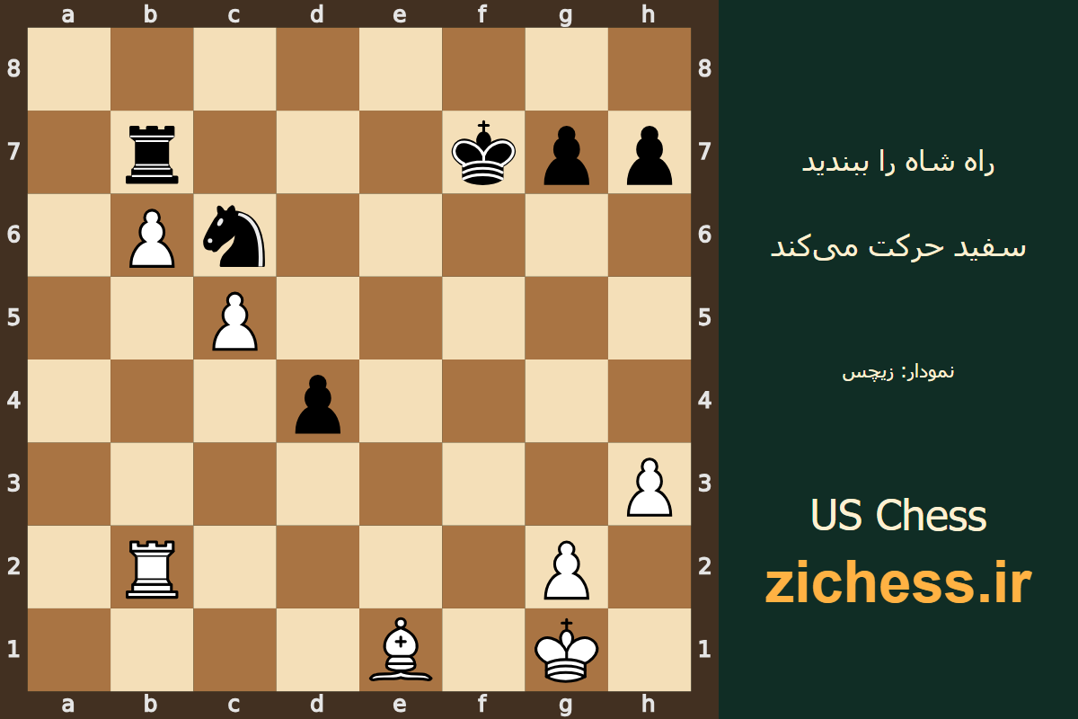 قطع راه شاه با رخ؛ ستون باز و مانع‌ها را ببینید