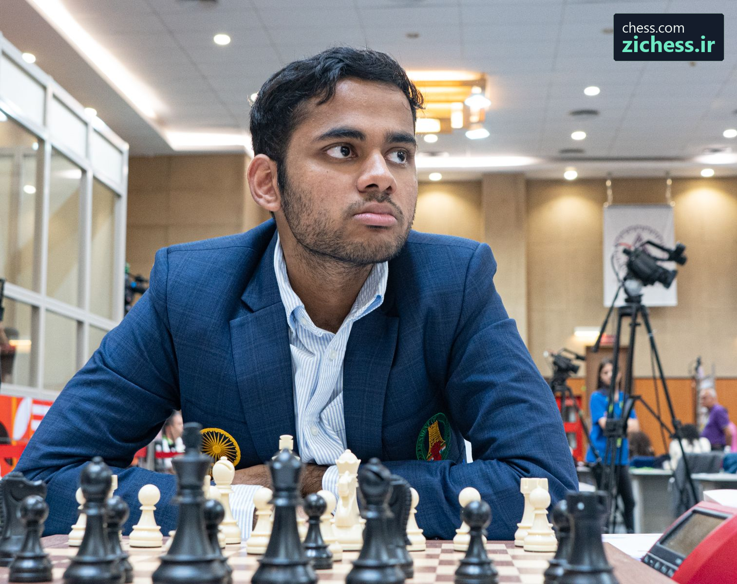 آرجون اریگایسی با ۱۵۵ امتیاز دوم شد؛ عکس معرفی بازیکن: ماریا املیانوا / Chess.com.