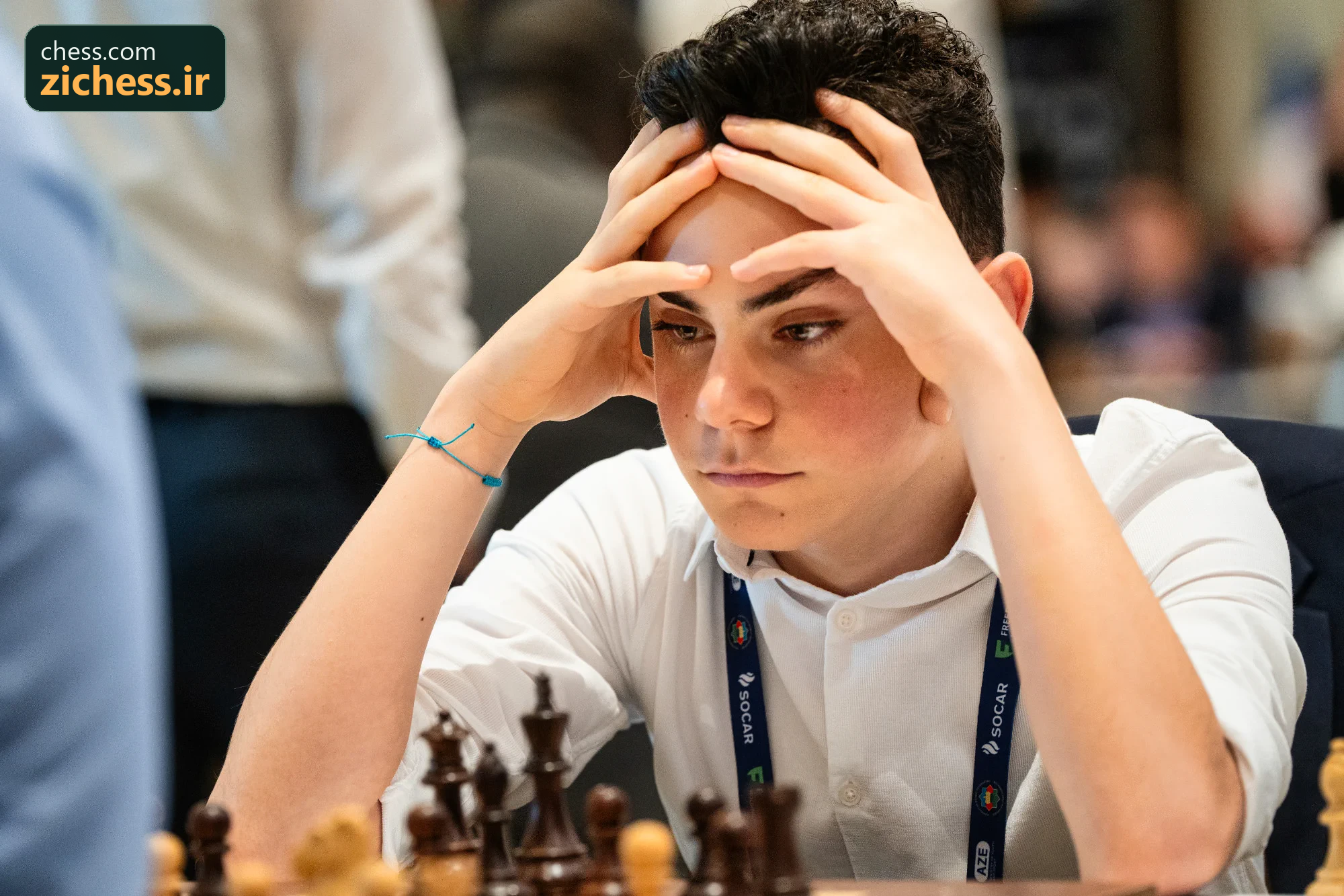 ادیز گورل، نفر سوم جدول با ۱۴۱ امتیاز؛ عکس معرفی بازیکن: ماریا املیانوا / Chess.com.